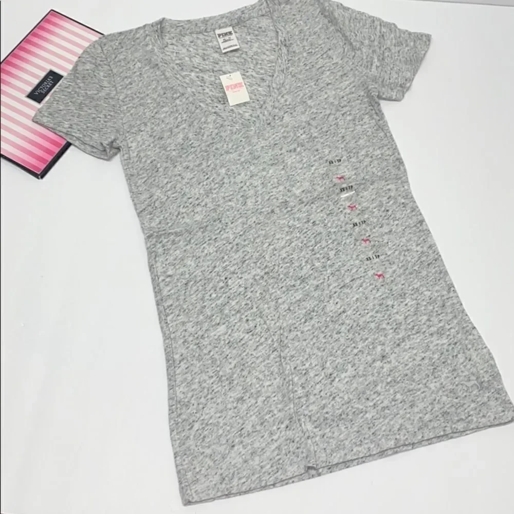 🔥Victoria secret Pink t-shirt sz XS New - Picture 2 of 8